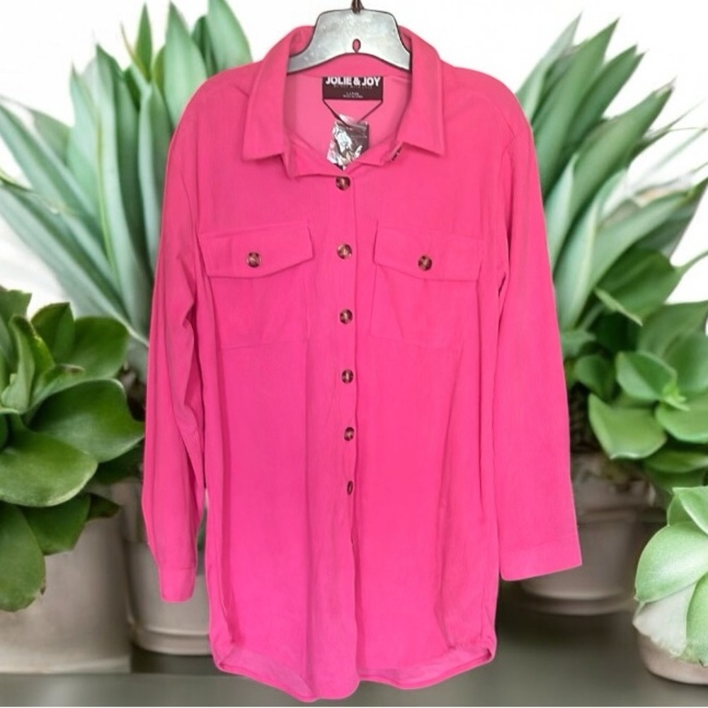 Jolie & Joy Pink Button-Up Shirt